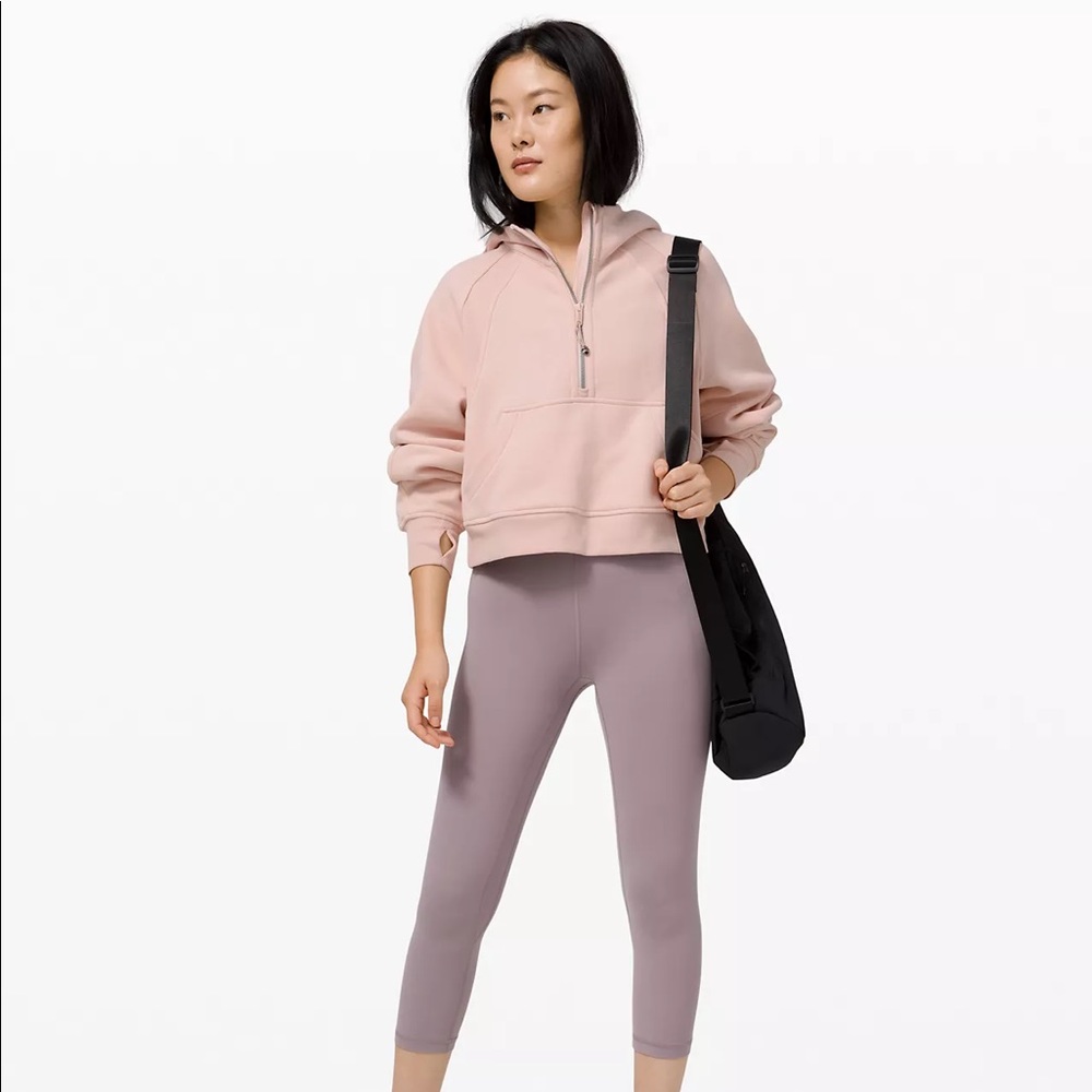 Lululemon Scuba Half 1/2 Zip Hoodie Pink XS/S